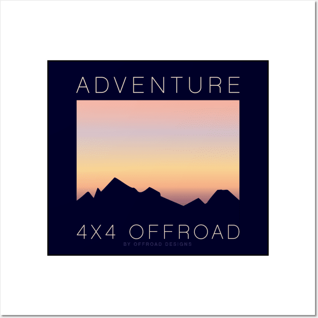 4x4 Offroad Adventure - Pastel Skies Wall Art by OFFROAD-DESIGNS